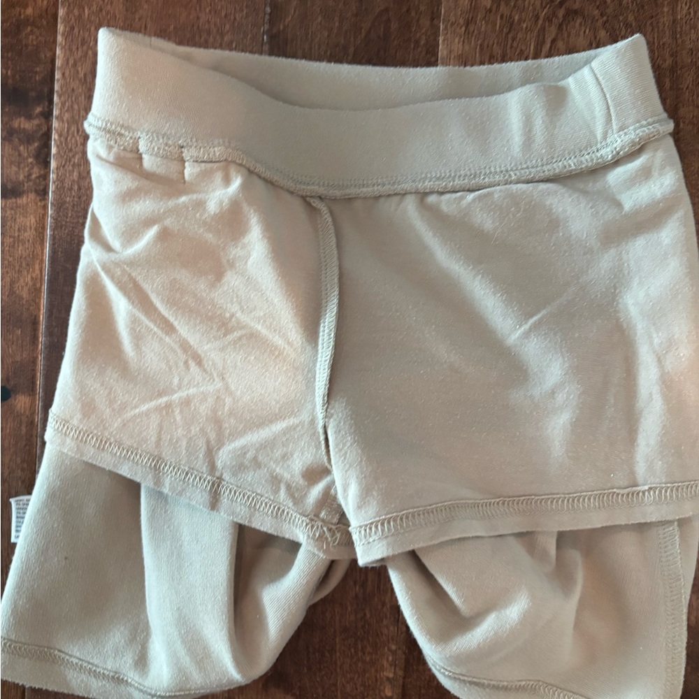 Cat & Jack Tan Skort Set with Polka Dot Bow - great for school uniform! - Picture 5 of 6